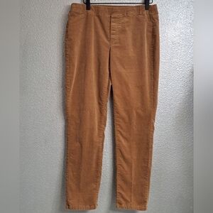 J. Jill Corduroy Straight Leg Pull On Pants   Size S